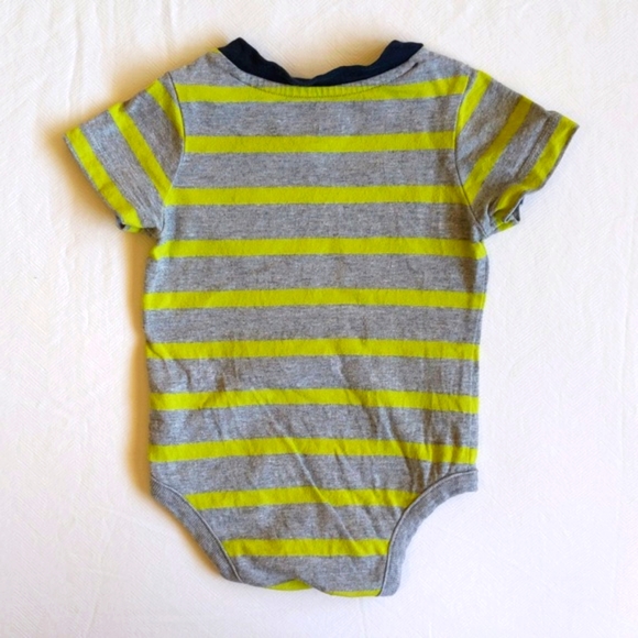 babyGap brannan bear striped short sleeve bodysuit diaper shirt 3 months baby - Picture 5 of 5